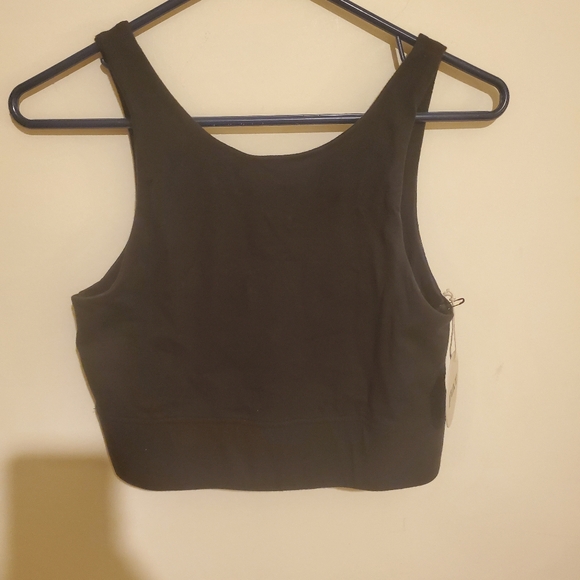 NWT Pact Organic Black Brushed Bra Top Size Small - Picture 3 of 4